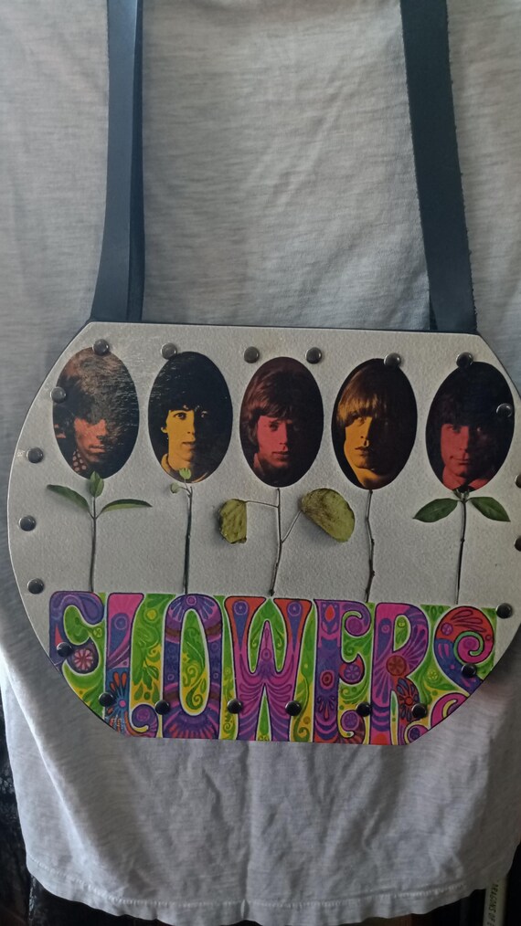 Rare Rolling Stones Album Flowers, Band In My Hand Record Album Purse