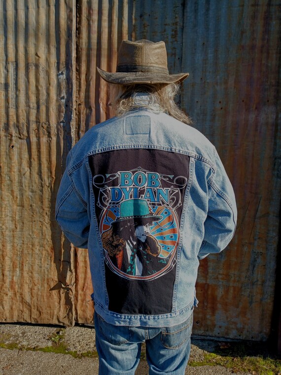 Bob Dylan Upcycled Levi Denim Jacket - image 2