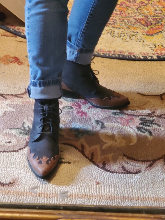 Women's Vintage Spiegel Leather Ankle Boots - image 6