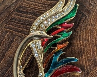 JustloveJewels Rainbow Box Swan Brooch Pins for Women, Fashion Crystal with Swarovski Rhinestone Swan Jewelry Women's Brooches & Pins