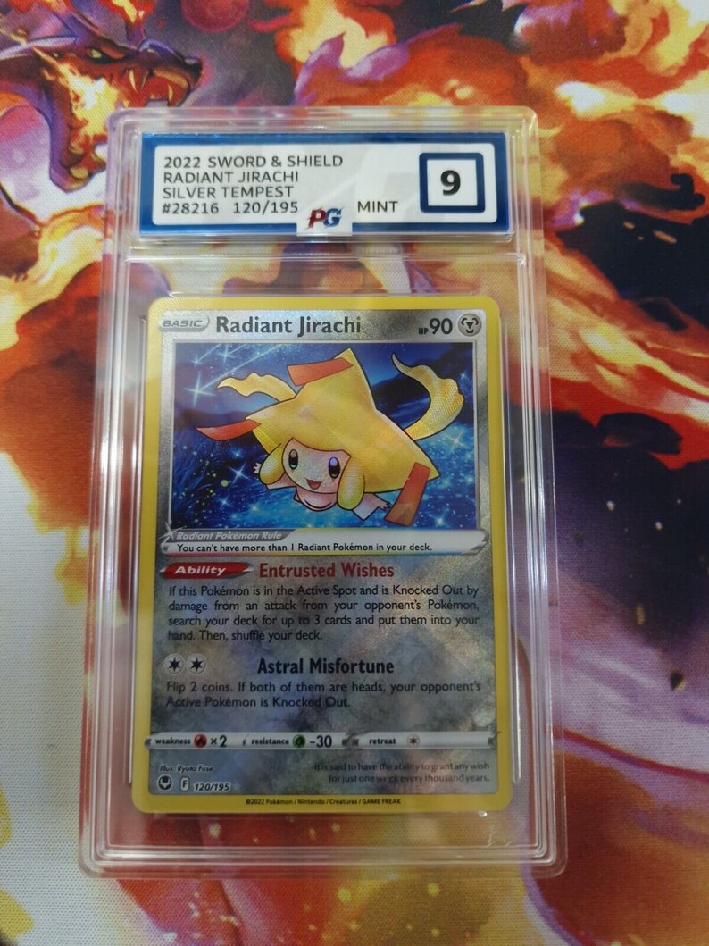 Pokemon Trading Card Game Silver Tempest Radiant Jirachi Pokegrade