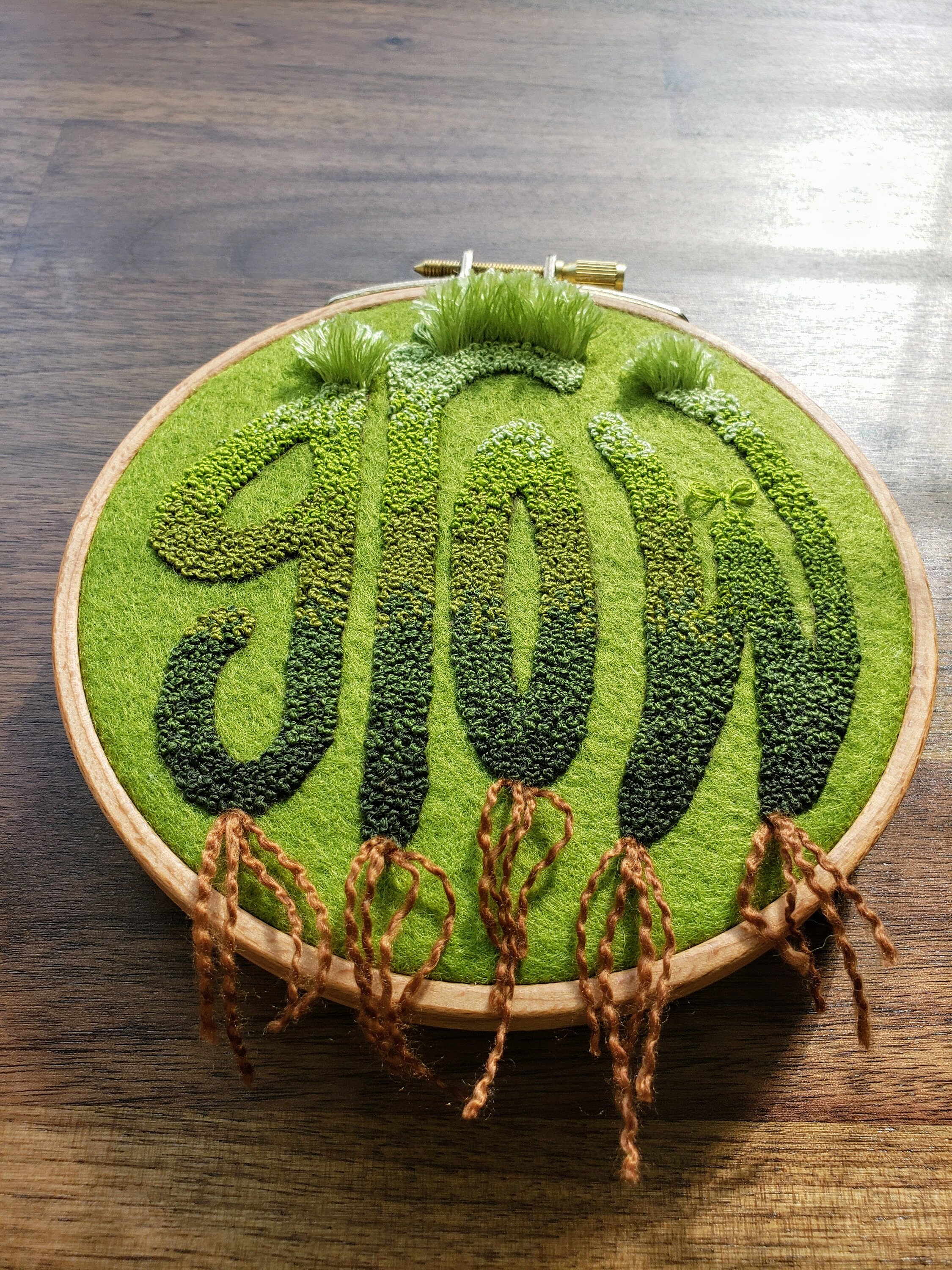Grass Grows Greener PDF Stumpwork Embroidery Pattern | Beginner Hand ...