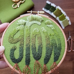 Grass Grows Greener PDF Stumpwork Embroidery Pattern | Beginner Hand ...