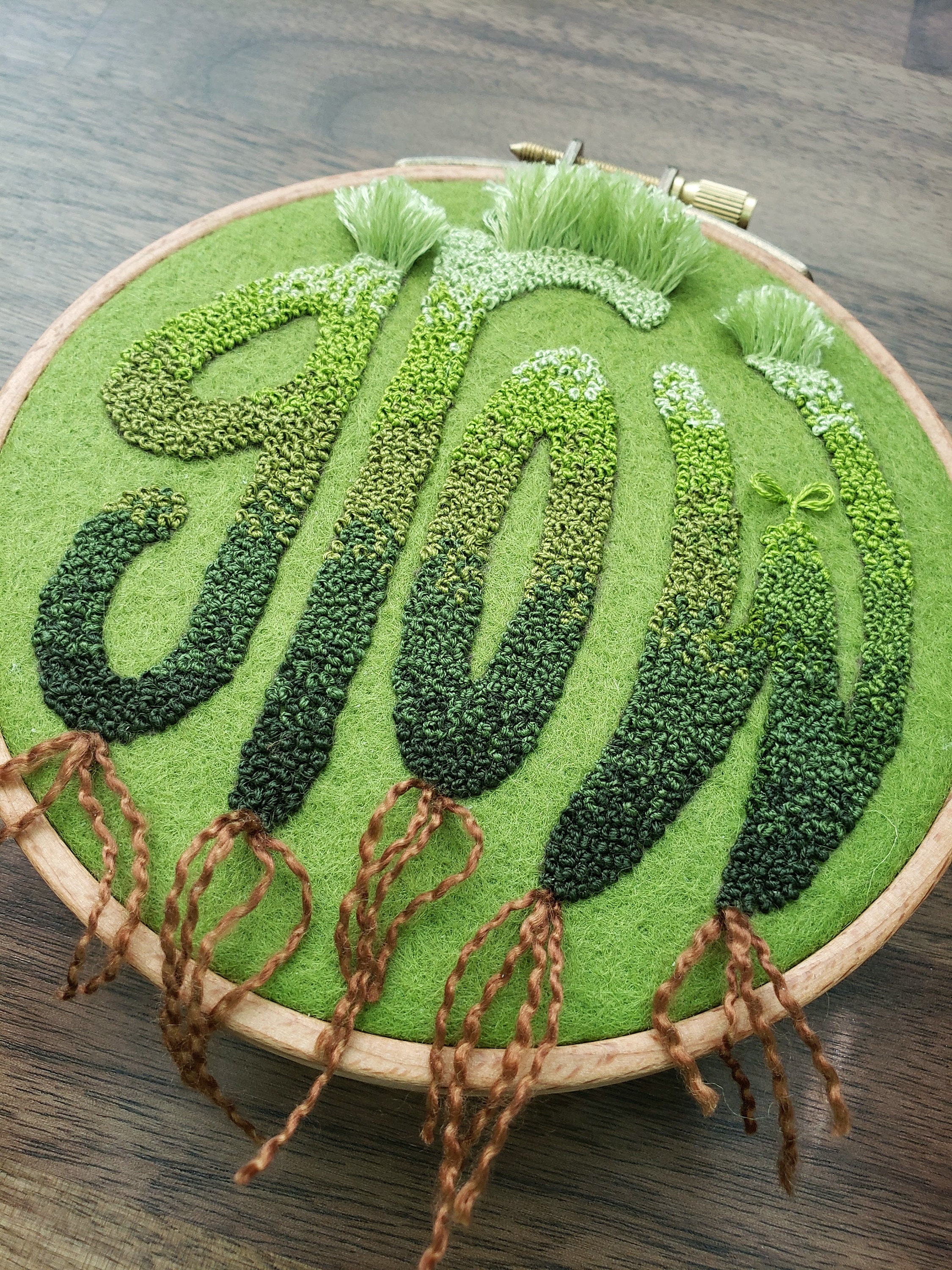 Grass Grows Greener PDF Stumpwork Embroidery Pattern | Beginner Hand ...