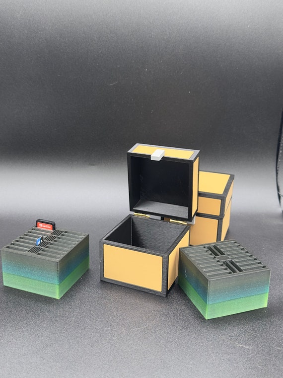 Single Chest Storage Box Minecraft Inspired 3D Printed With Slots