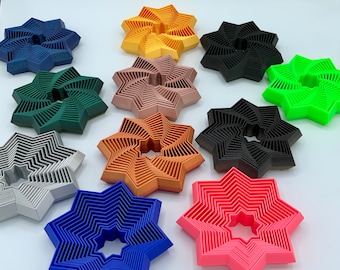 Fractal Fidget Star 3D Printed Anxiety Stress Reliever Toy LOTS of colors
