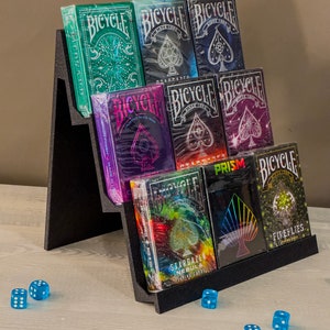 Playing Card Deck Display Rack Poker Deck Shelf Holder