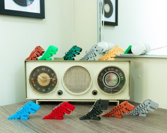 Fidget T-Rex Dino Keychain 3D Printed Articulated Toy Flexi Rex