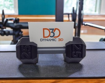 Dumbbell Business Card Holder, Fitness Gift