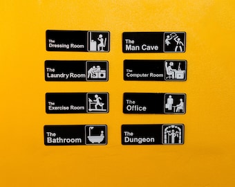 Customizable 3D Printed The Office Show Style Signs
