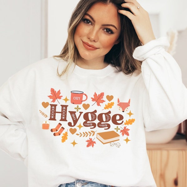 Hygge shirt, Cottagecore clothing, Hygge, Hygge gift, Aesthetic clothes, Aesthetic shirt,Cozy shirt,Crewneck sweatshirt,Cute fall sweatshirt