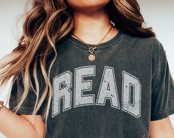 Comfort colors reading shirt, Book lover tshirt, Reader shirt, Bookworm gift, Book gift, Librarian shirt, Book nerd shirt, Gift for her