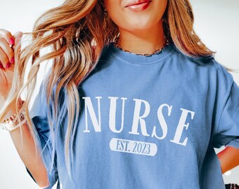 Nurse est 2023 shirt, Nursing student gift, RN t shirt, Nursing school, Student nurse graduation gift, Nursing student gift, Nurse grad gift