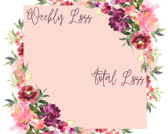 Pink Floral Weekly Weigh In