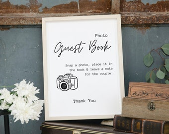 Foto-Gästebuch-Zeichen, Foto-Gästebuch-Zeichen druckbar, Foto-Gästebuch-Zeichen Vorlage, Polaroid Hochzeitsschild, Foto hinterlassen, Snap It Shake it