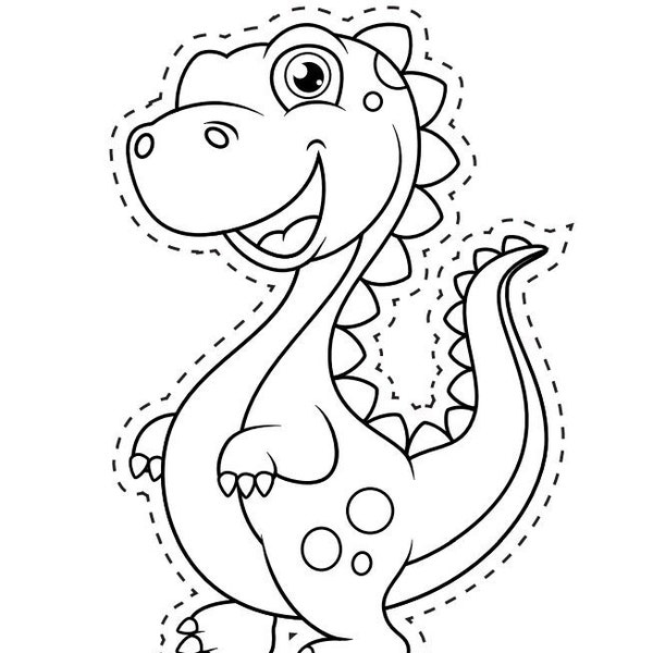 20 Dinosaur Scissor Skills Activities. Printable Dinosaur Activity. Preschool Cutting Practice