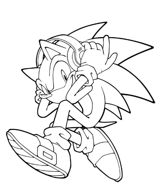 Sonic Coloring Pages - TopFreeDesigns