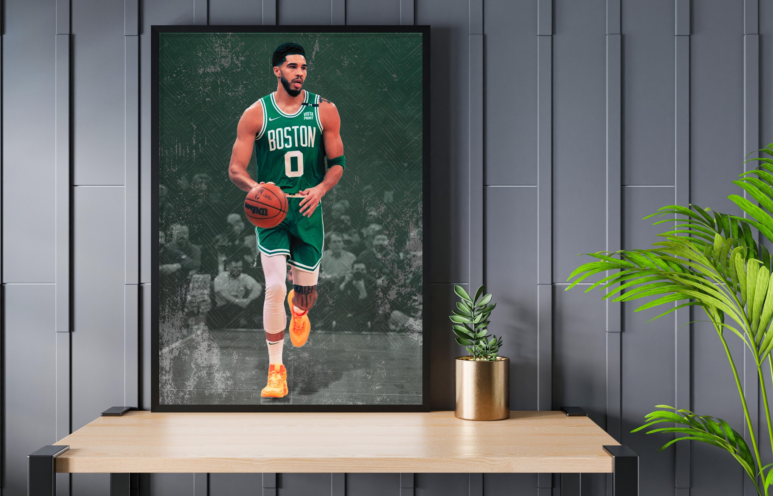 Jayson Tatum Quote Poster Boston Celtics NBA Canvas Wall Art 