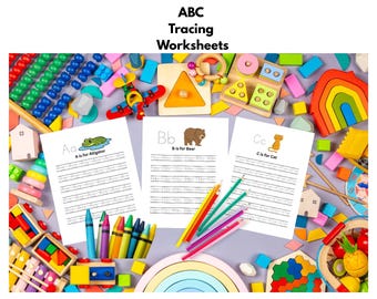 Alphabet Tracing Worksheets For Preschool and Kindergarten