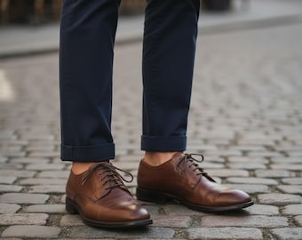 Vintage Dr J Smith Leather Derby Shoes - Men's Size 41 EU, 7 AU