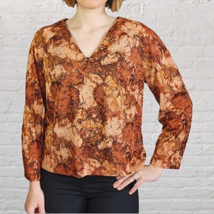 Unique Retro Pullover Blouse from the 70s - Size 10 | Cute Winter Fashion