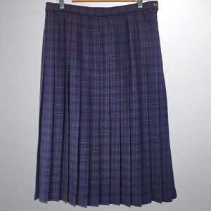 1960s Vintage Blue Tweed Box Pleat Skirt Size 12 Retro Winter Fashion Etsy