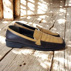 Classic Vintage Hogl Sport Leather Loafers - UK 5.5, AU 7.5, US 7 - Two-Toned Brown