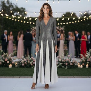 black off shoulder dress casual Ella Formal Maxi SHOP ALL Beige Dresses with Sleeves The off Silk Satin Colors:Dusty Blue 771