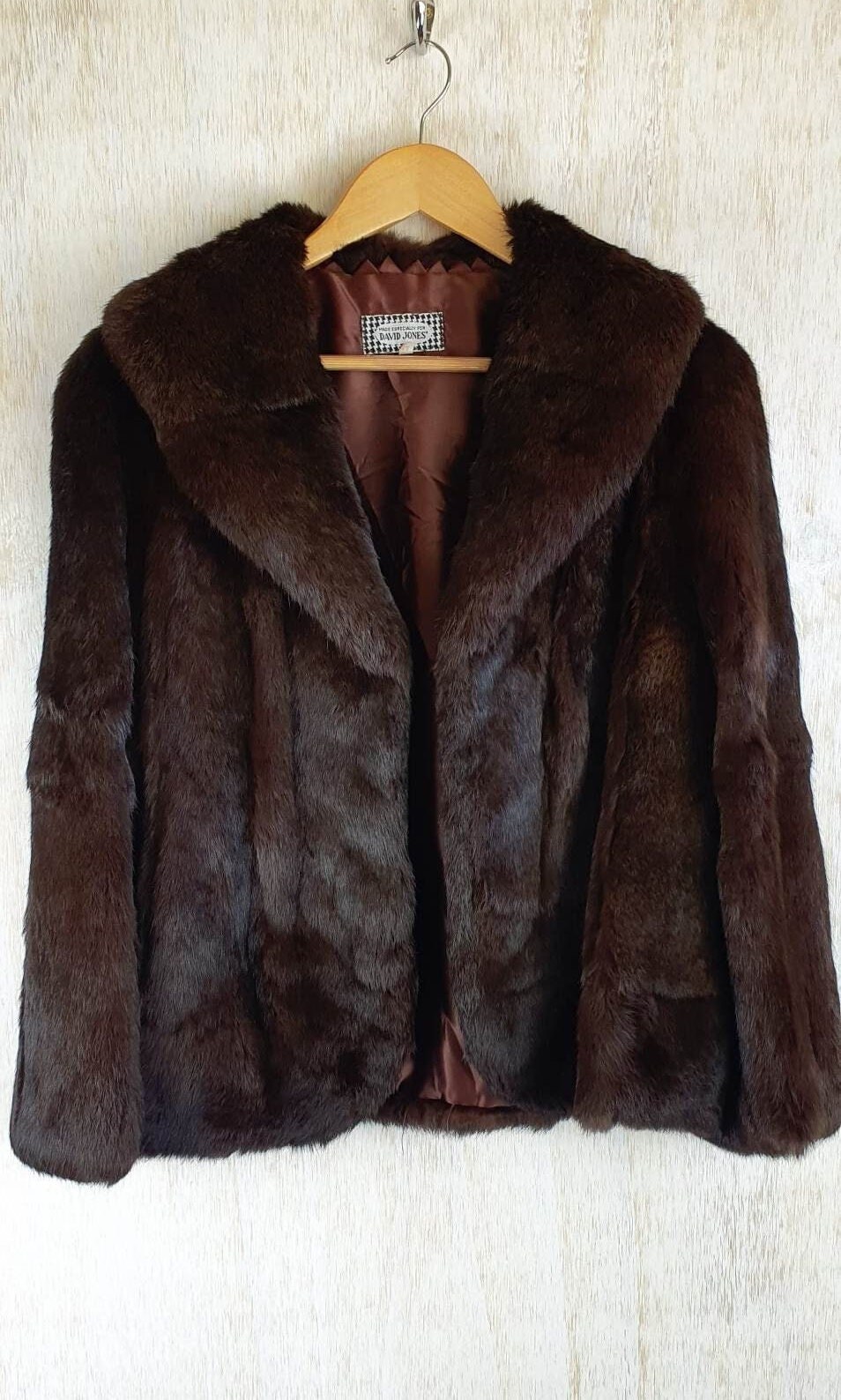Joey Mink Fur Men's Brown Bomber Jacket Reversible to Leather