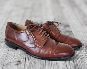 Bacco Bucci SZ 10 Mens light brown leather oxford shoes Bacco Bucci Men main image 2