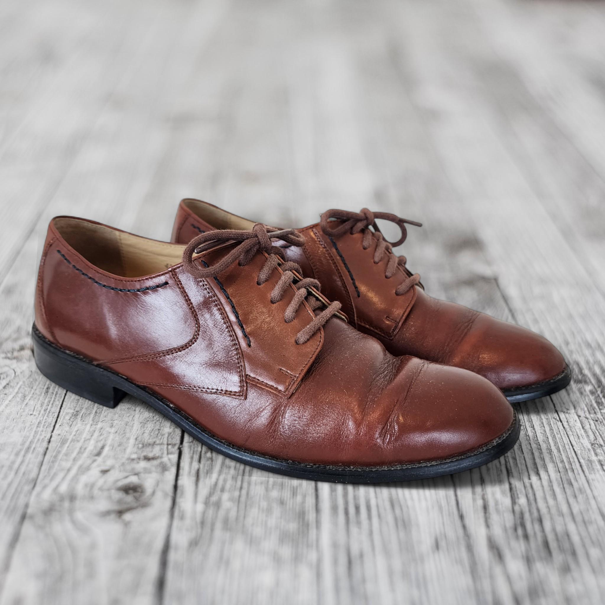 Vintage J. Austen Mens All Leather Shoes Dress/Formal Vintage Men main image 4