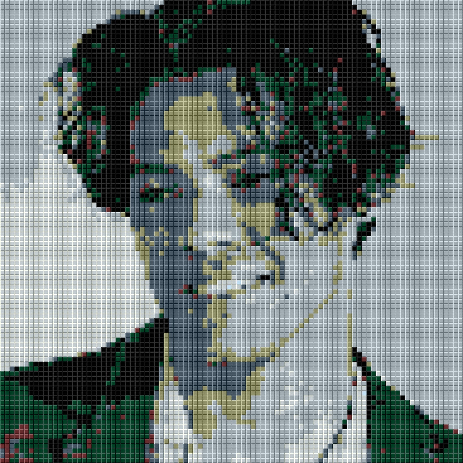 Build a Personalised Lego-style Portrait Handmade Pixel Art 