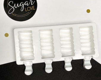 Zig Zag Cakesicle Mold | Mini Popsicle, Cakepop, 4-Cavity