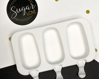 Silicone Cakesicle Mold | 3-Cavity Popsicle, Cakepop Mold