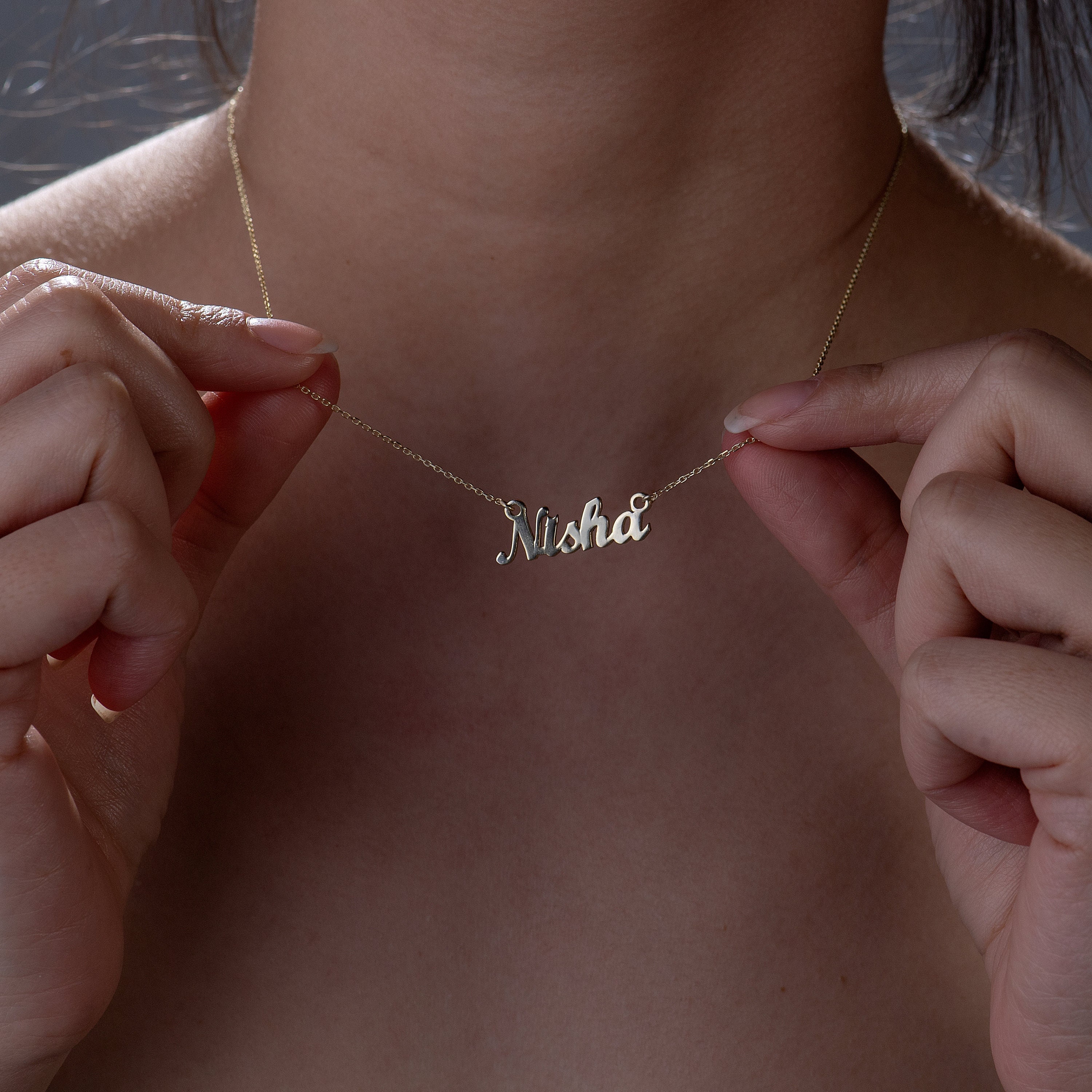 Gold Plated Personalized Name Necklace Children Name Necklace