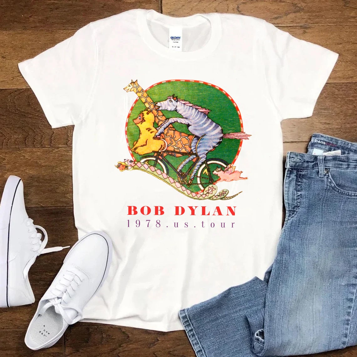 Discover Vintage Bob Dylan 1978 US Tour T-Shirt, Bob Dylan T-Shirt