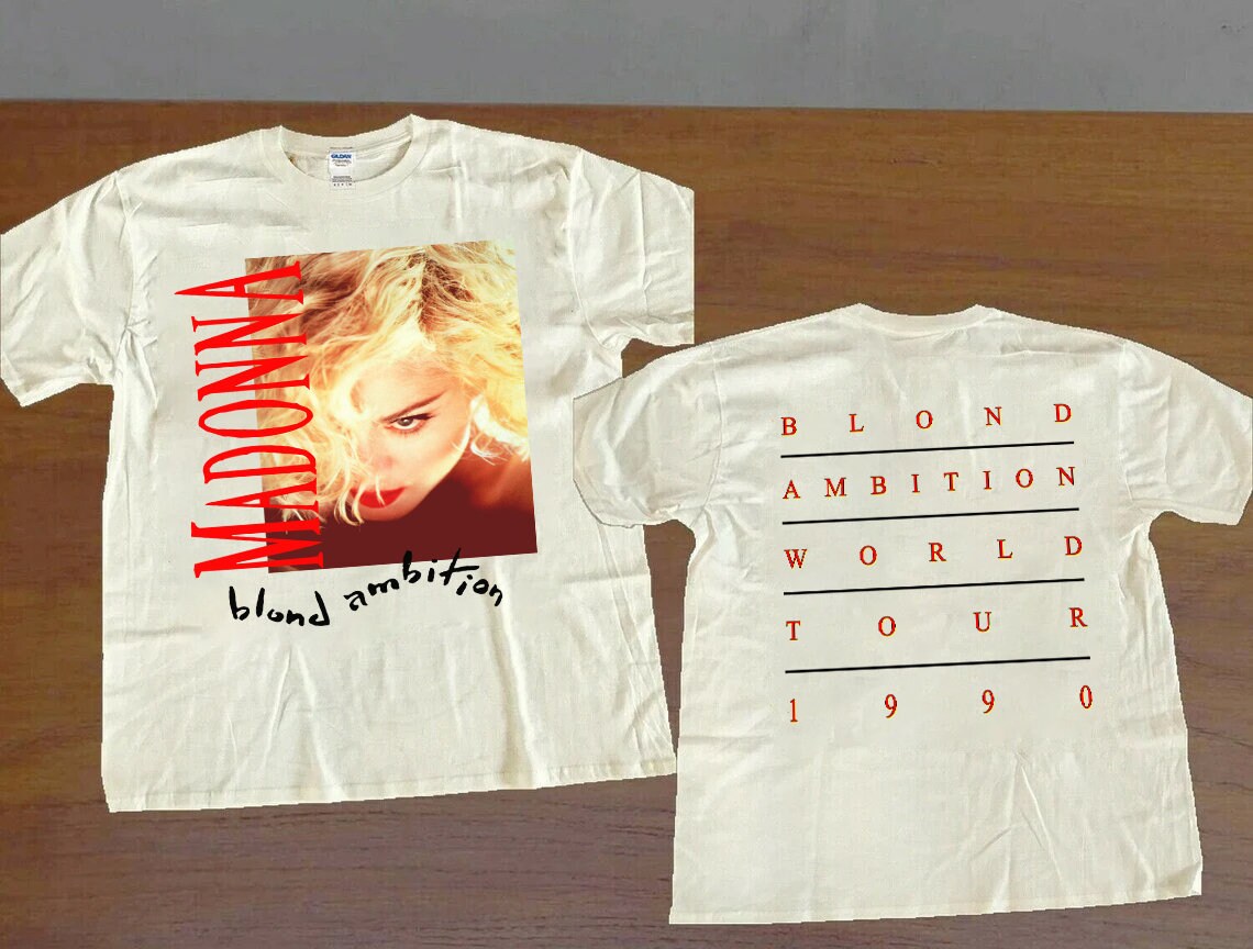USA製 90年 MADONNA Blond Ambition Tour S/S Tee 白 L 90s マドンナ