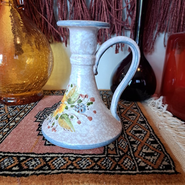 Vintage Ainring Keramik Handarbeit Candle Stick Holder