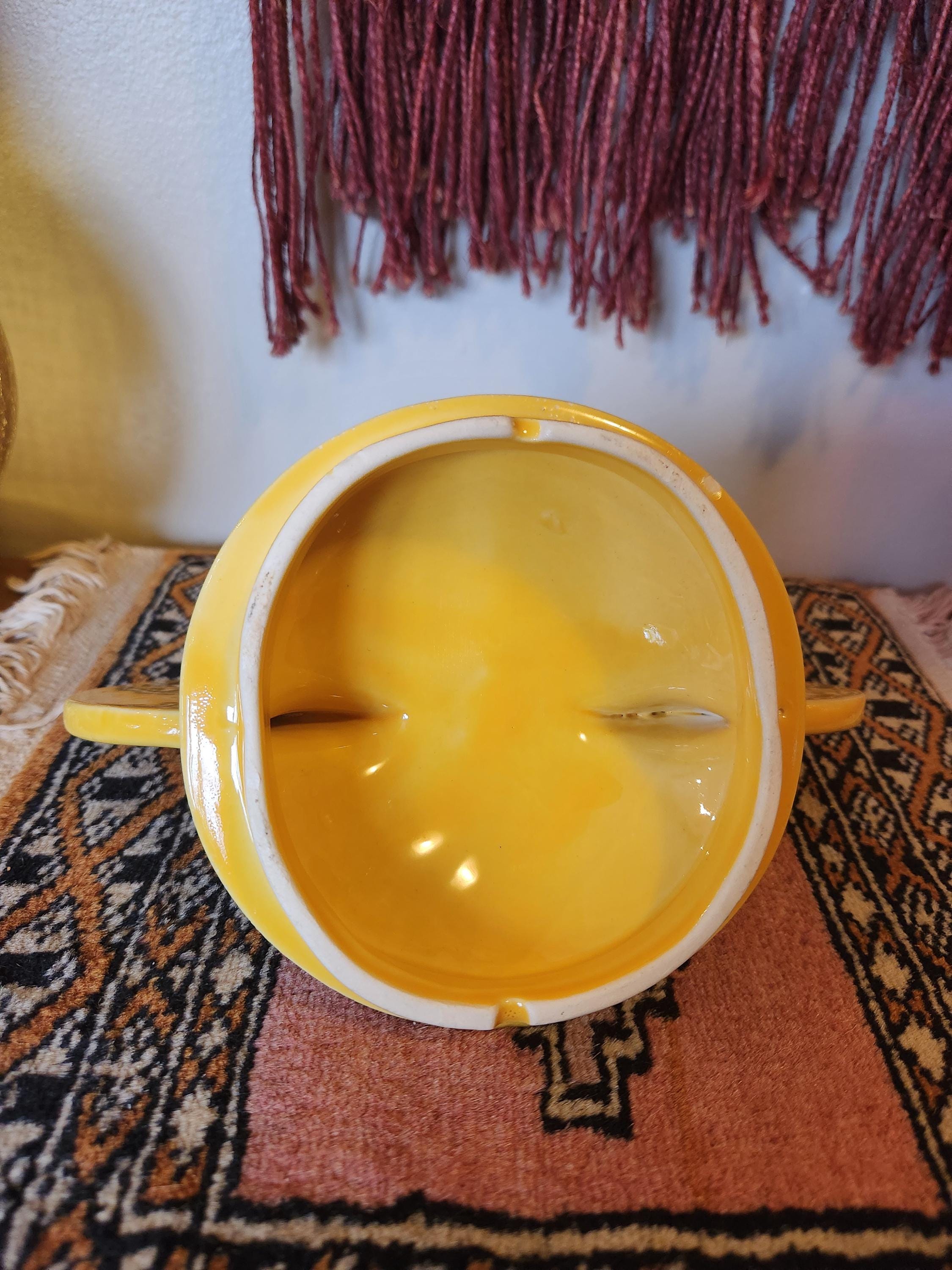 Mccoy Pottery 70s Yellow Mouse Cookie Jar - Etsy