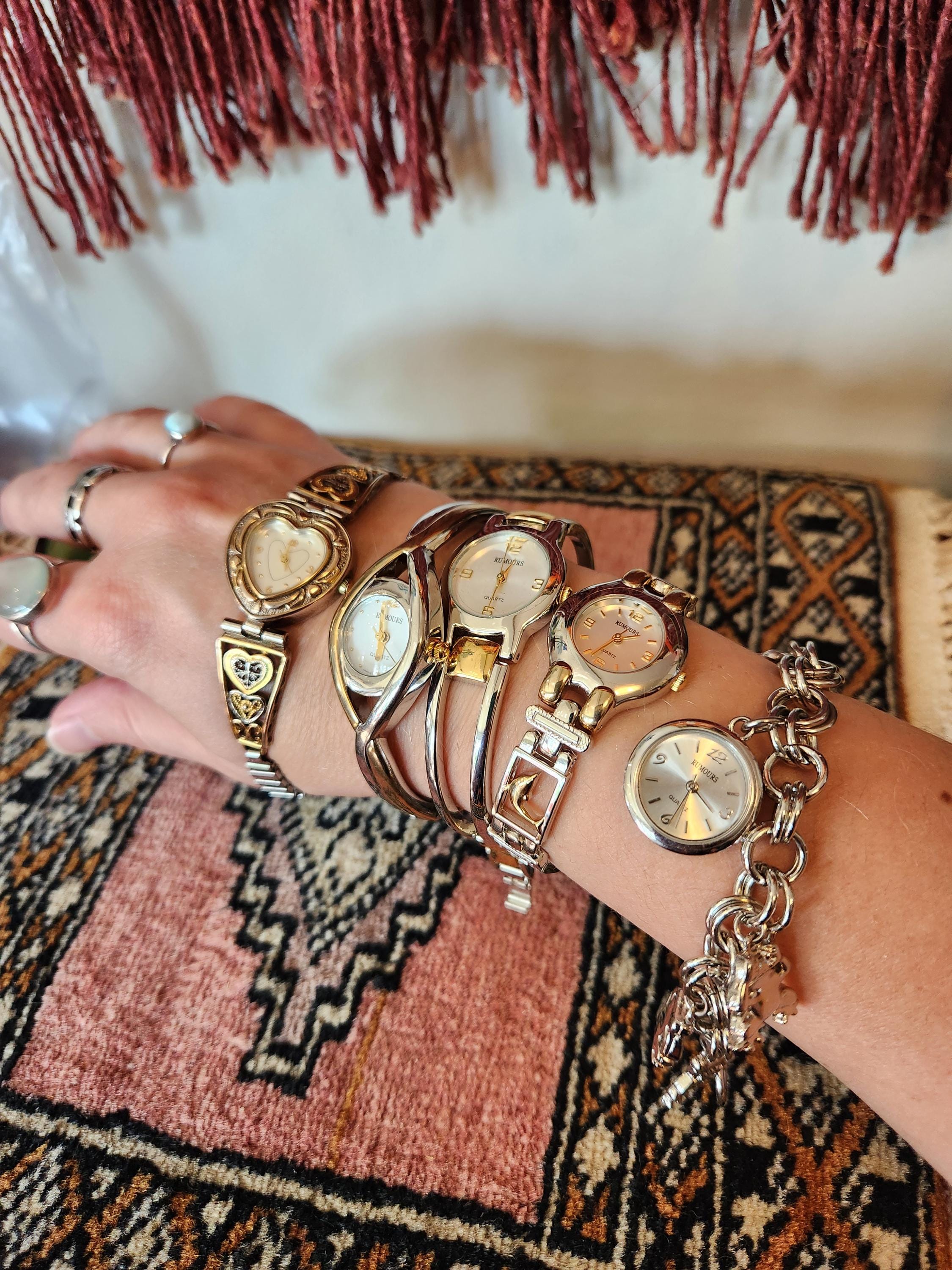 Chico’s Frog Charm Bracelet Watch – Whimsical Statement Piece Chicos Watch - Etsy main image 3