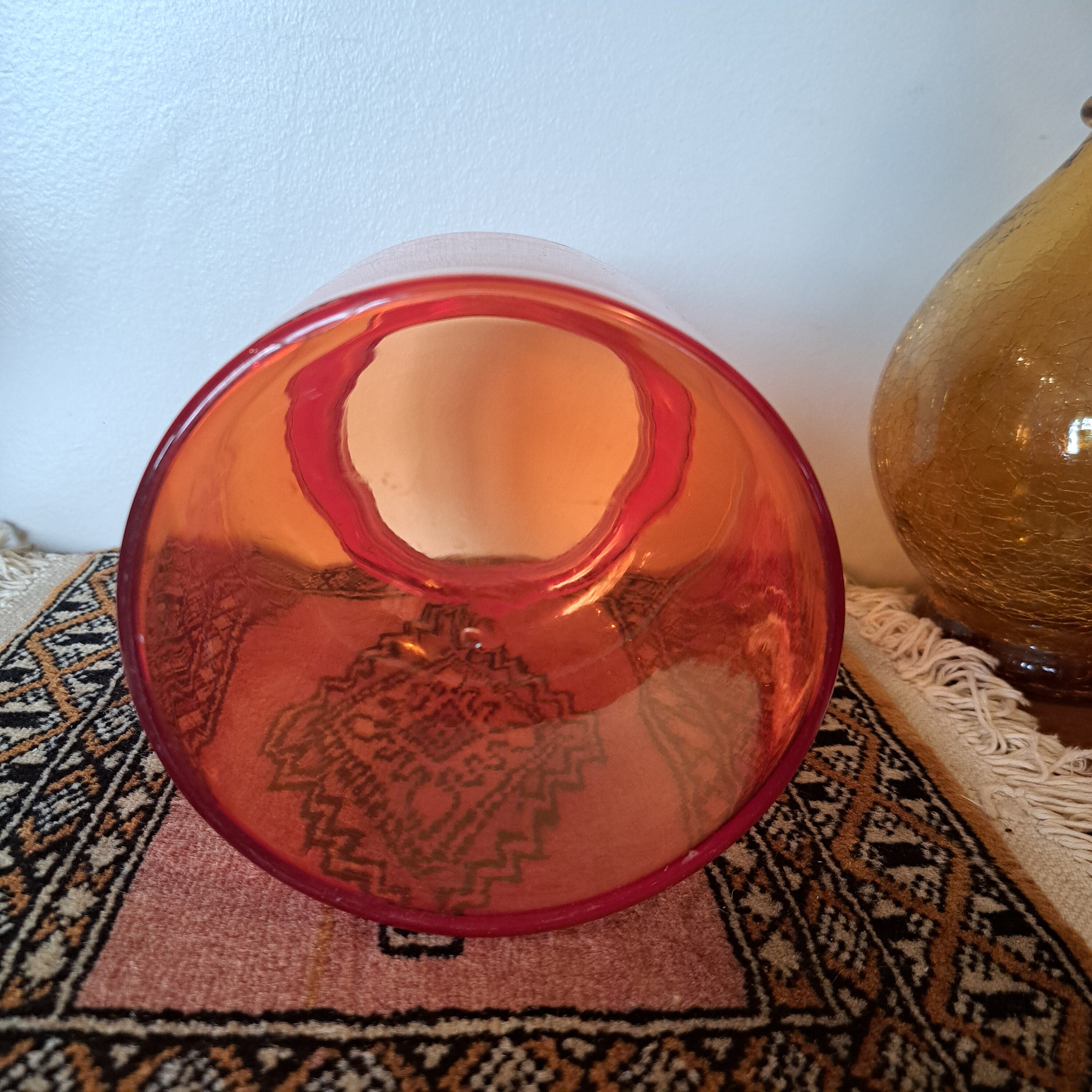 Takahashi Red Glass Canister 8.5