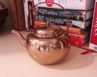 Brass teapot with lid
