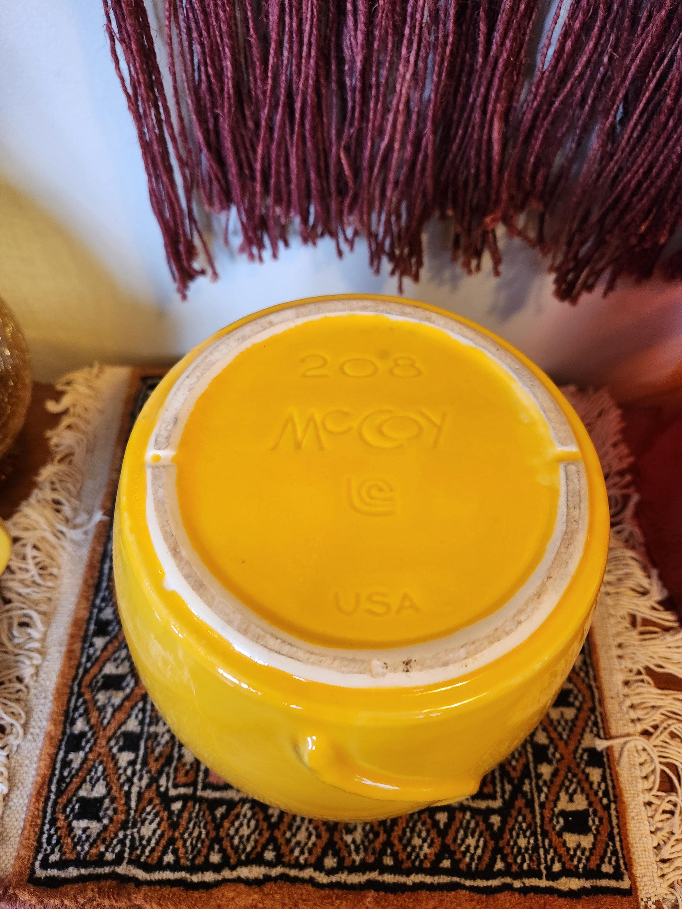 Mccoy Pottery 70s Yellow Mouse Cookie Jar - Etsy