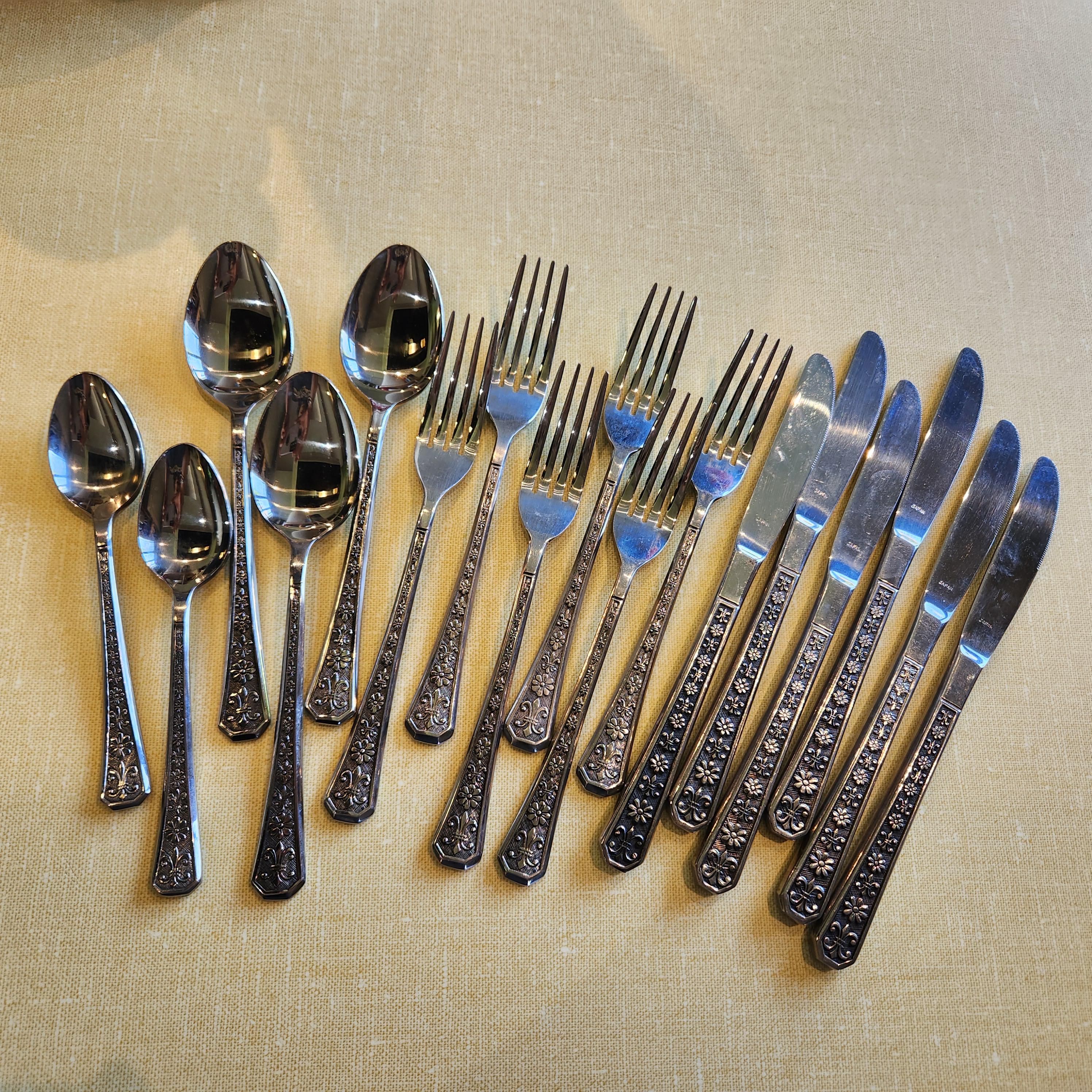 Stainless Steel Silverware Japan Flower - Etsy