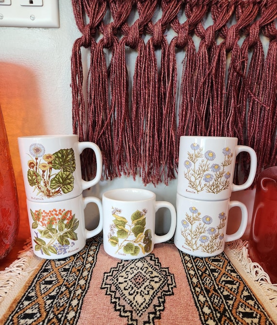 Choice of Vintage Flower Mugs