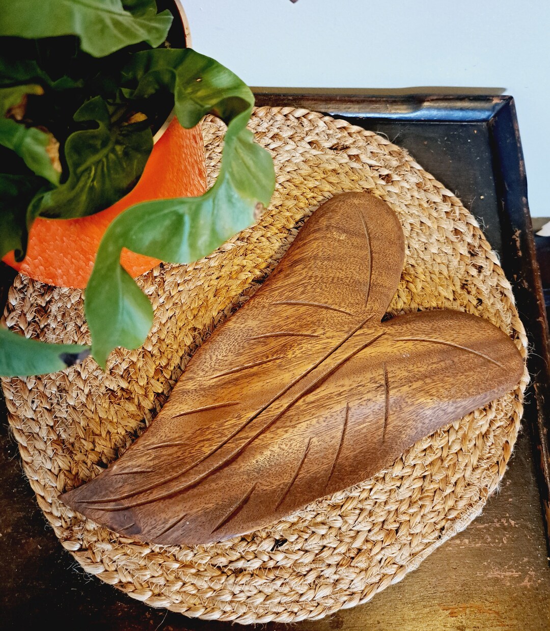 Picture of Wood Leaf Wall Hanging - Etsy