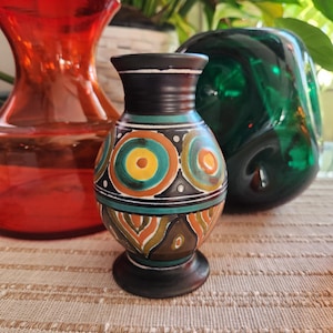 Gouda Pottery Vase 5 7/8&quot; Tall