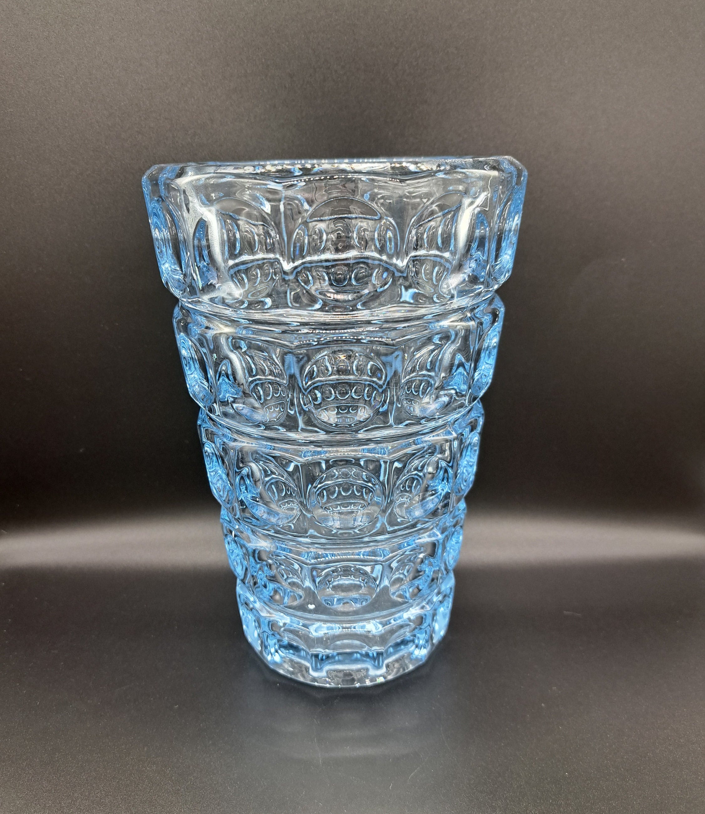 Czech Blue Vase - Etsy