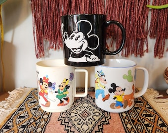 Vintage Mickey Mouse Disney Mugs