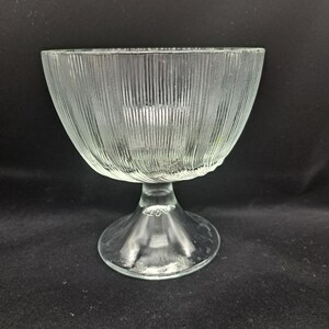 Vintage FTD ribbed compote dish